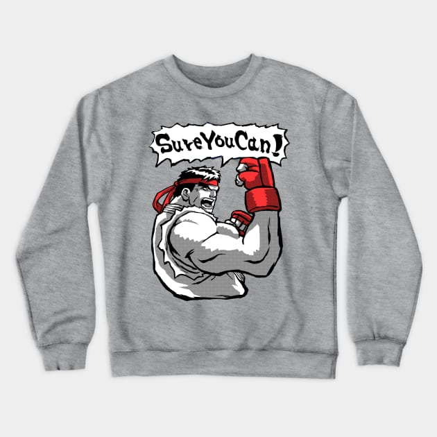 We Can Defeat Sheng Long! Crewneck Sweatshirt by grungethemovie